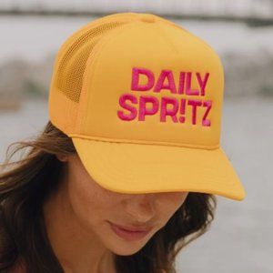 Daily Drills-Daily Spritz Hat-Yellow/Pink-NWT